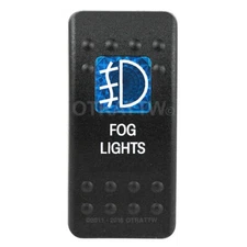 OTRATTW Carling Technologies Contura II Rocker only, FOG LIGHTS, BLUE LENS