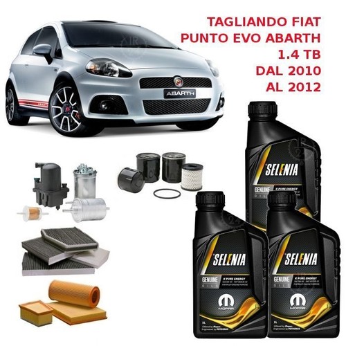 KIT TAGLIANDO FILTRI ORIGINALI OLIO SELENIA FIAT PUNTO EVO 1.4 NATURAL POWER - Foto 4