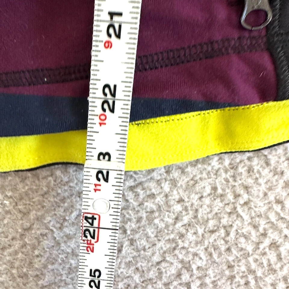 Lululemon Forme Jacket II Striped Panel Sz 4 Black Purple Blue Yellow - Image 4 of 4