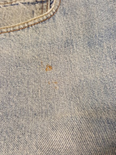 Vintage 501 Levis Jeans Denim Made 36W x 32L Skinny Slim Tall Cowboy Faded - Bild 4 von 8