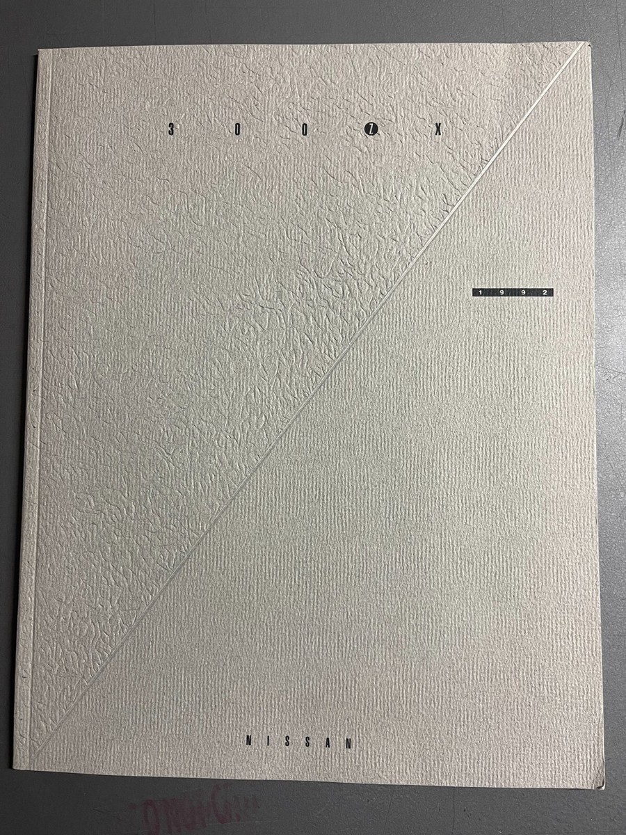1992 Nissan ZX 300 DELUXE Showroom Advertising Sales Brochure