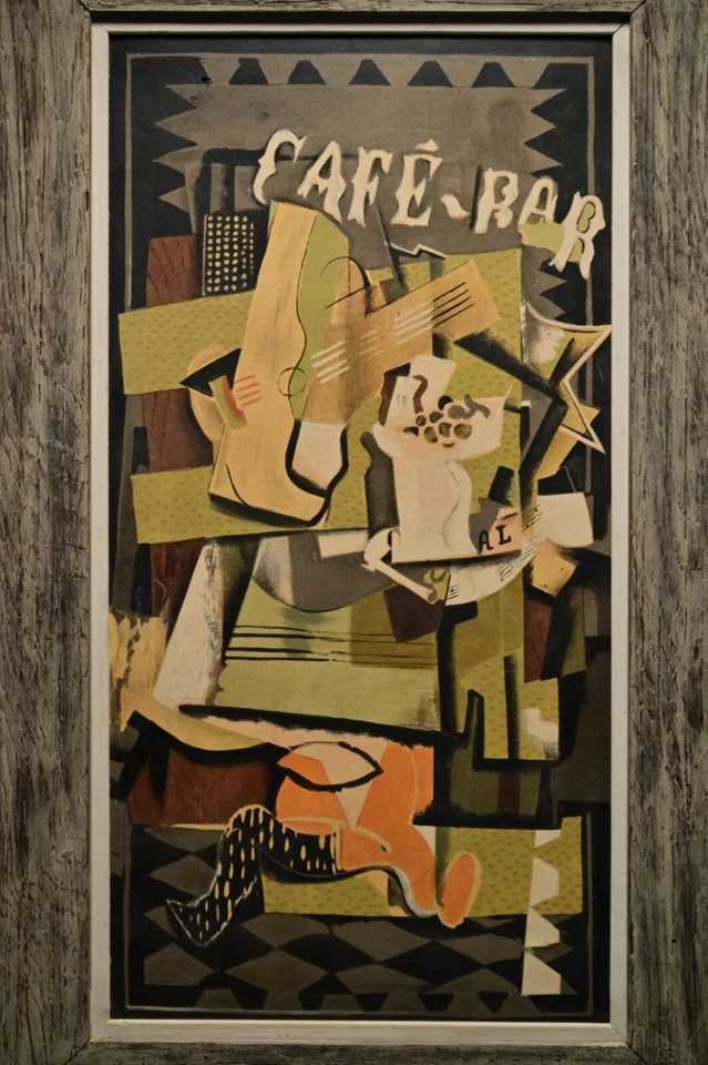 GEORGES BRAQUE Original Vintage Avant Garde Café Bar Musical Litografia Abstrata - Imagem 2 de 4