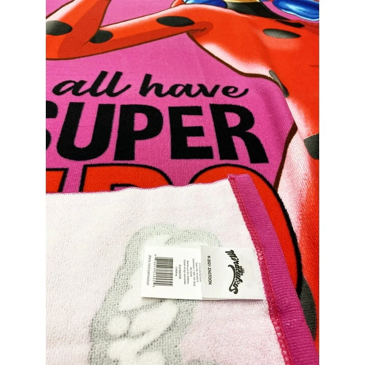 Towel - Miraculous Ladybug - Red Beach/Bath New 27x54" - Image 2 of 4