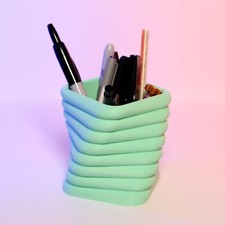 Twisted Floatie Square Organizer Unique Desk Accessory Compact Storage