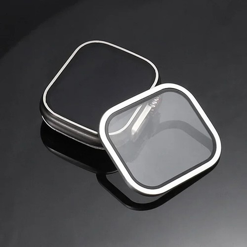 Tempered Glass for Apple Watch Ultra 49mm Titanium Metal Frame Anti-Scratch film - Photo 6 sur 23