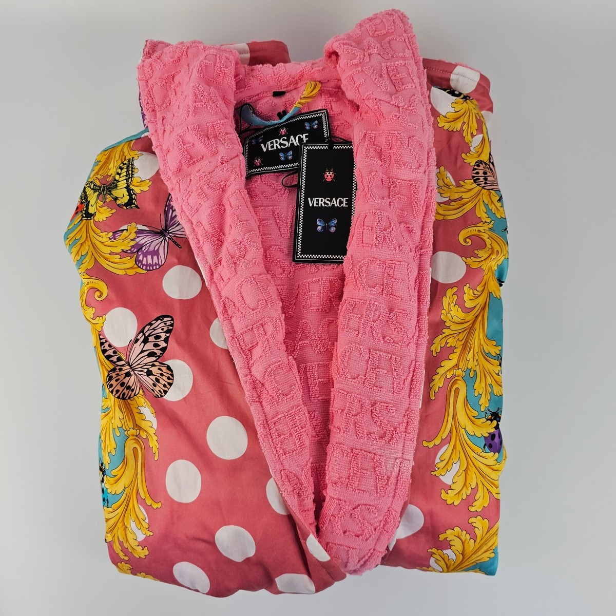 VERSACE Butterflies Baroque Flamingo Pink/Multicolor Unisex
