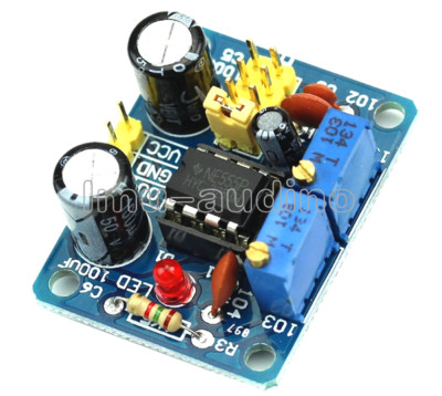 NE555 Duty Cycle and Frequency Adjustable Square Wave Module Board DIY Kit