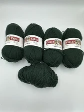 4x Valley Yarns 100% Wool Northhampton By Webs Forest Green Pine Yarn Lot of 4