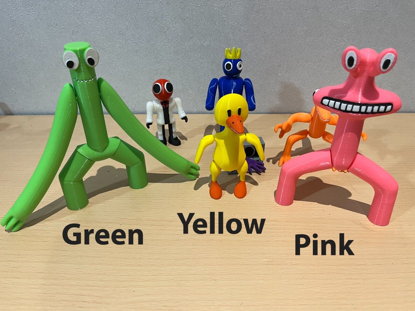 Plush toy monster yellow from rainbow friends 3D model