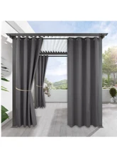 RYB HOME Weatherproof Windproof Indoor Outdoor Curtain Pergola Gazebo 52” x 84”