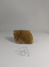 Accessory Ring, silver, size Small 5-6, non-tarnish adjustable, Wire Wrap