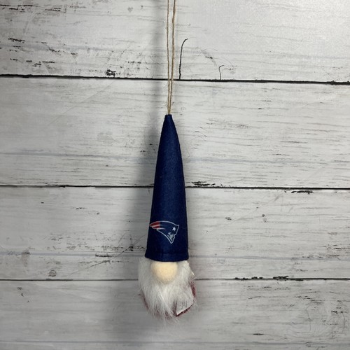 5 New England Patriots Plush Gnome Christmas Tree Ornament Memory Club 7" NWOT - Picture 3 of 11