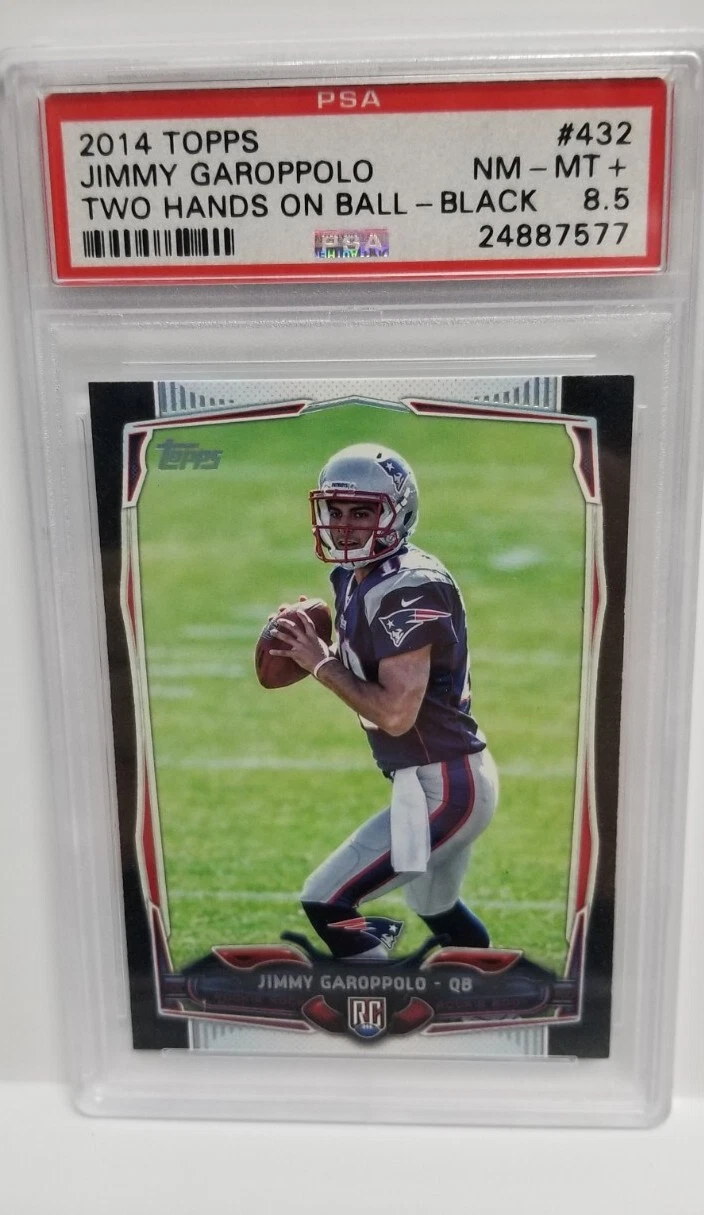 Jimmy Garoppolo Topps #432 Two Hands on Ball-Black