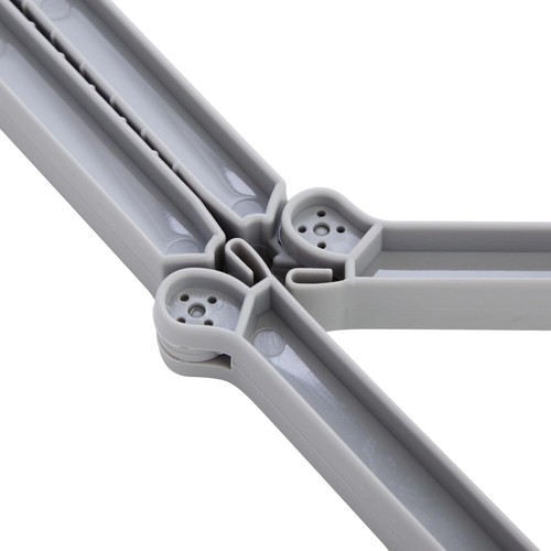 Juvale Confezione da 6 Supporti per Stivali Pieghevoli per Stoccaggio, Inserti Supporto Clip Grigio, - Foto 6 di 9