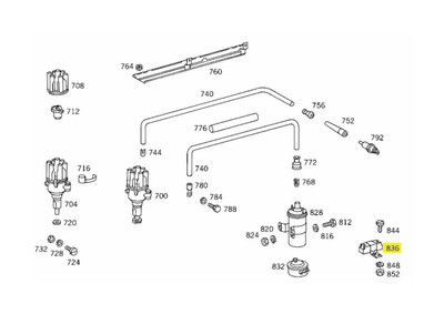 Mercedes-Benz S W108 Ballast Resistor A0001580845 Genuine for sale 