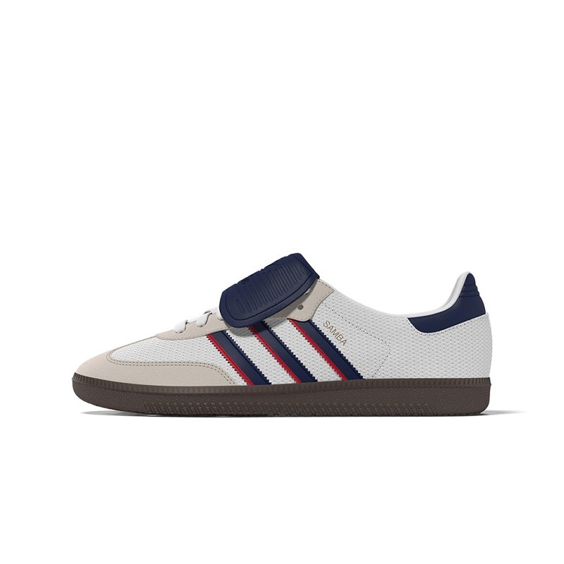 ★adidas★ Musinsa Solo Samba LT Semi Blue White IE9170 Adidas Originals Samba LT (Crystal White/Dark Blue) Men's