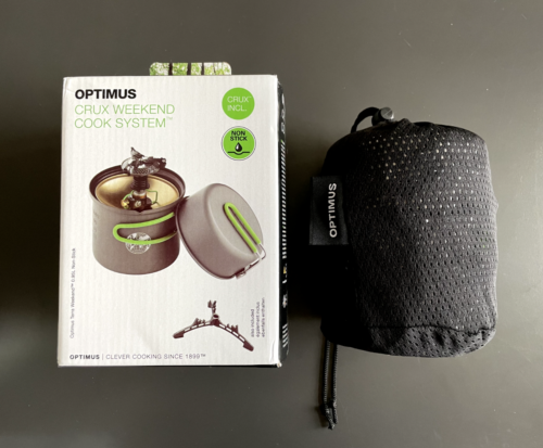 Optimus Crux Weekend Cook System système de cuisson cuisinière à gaz camping kit de cuisine extérieur - Photo 1/4
