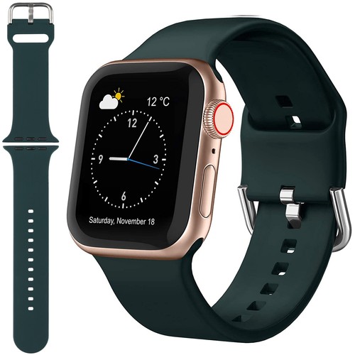 For Apple Watch iWatch 8 7 6 5 4 Silicone Sports Strap Wrist Band 38/40/42/44mm - Picture 15 of 16