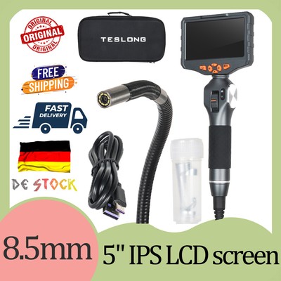 TESLONG 5 Inch TD500 w/ WIFI IPS Screen Tube Two Way 180° Steering Endoscope DE