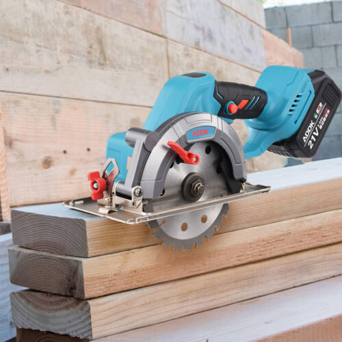 Mini Bürstenlose Kreissäge Handkreissäge mit 6 Sägeblätter für Makita 21V - Bild 4 von 12
