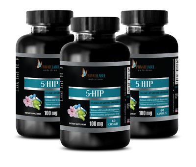 5-HTP 100mg - 5-Htp Powder Extract Tablets - 3 Bottles