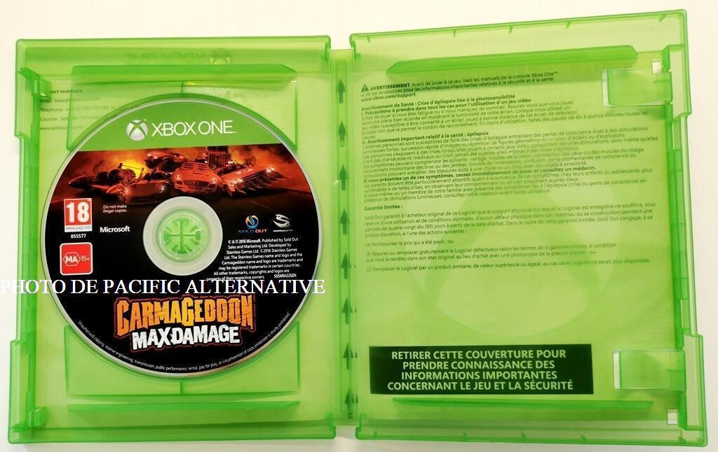 CARMAGEDDON MAX DAMAGE Sur Xbox One – Jeu De Course/voiture – Français – PEGI 18 – Excellent état