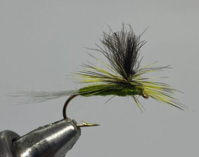 One Dozen(12) CDC Parachute Green Drake, Dry Fly- Strike Fly Company