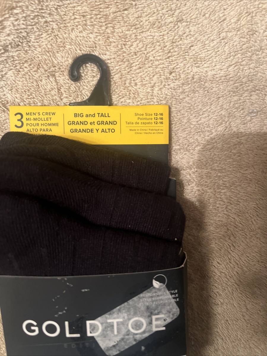 gold toe men's black dress socks Mens Gold Toe Hampton Wide Ribbed Black Socks main image 0