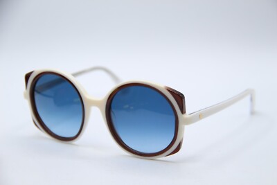 NEW FACE A FACE WONDER 1 COL 2004 WHITE BROWN AUTHENTIC SUNGLASSES 51-21