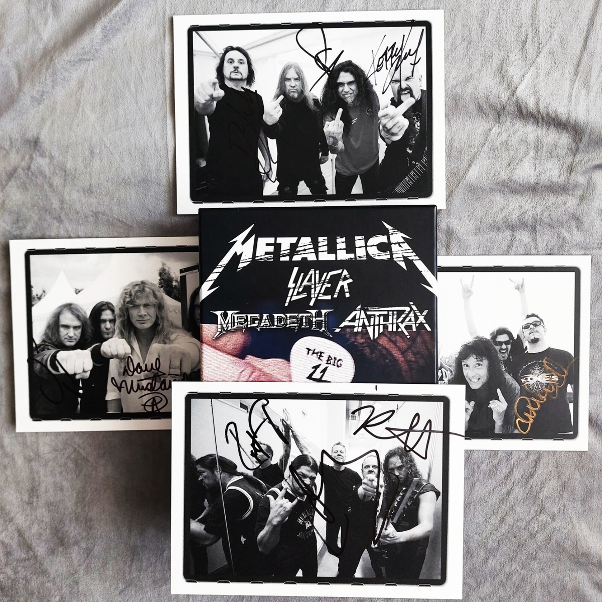 BIG 4 METALLICA SLAYER MEGADETH Deluxe Box Signed BY ALL BANDS