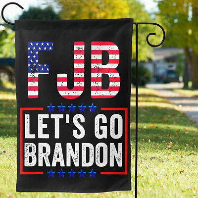 Let's Go Brandon #FJB Biden Flag Double Sided Yard Garden Flag Size 12x18in