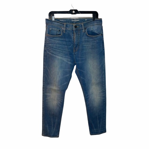Mens Denim Blue Long Jeans Size 