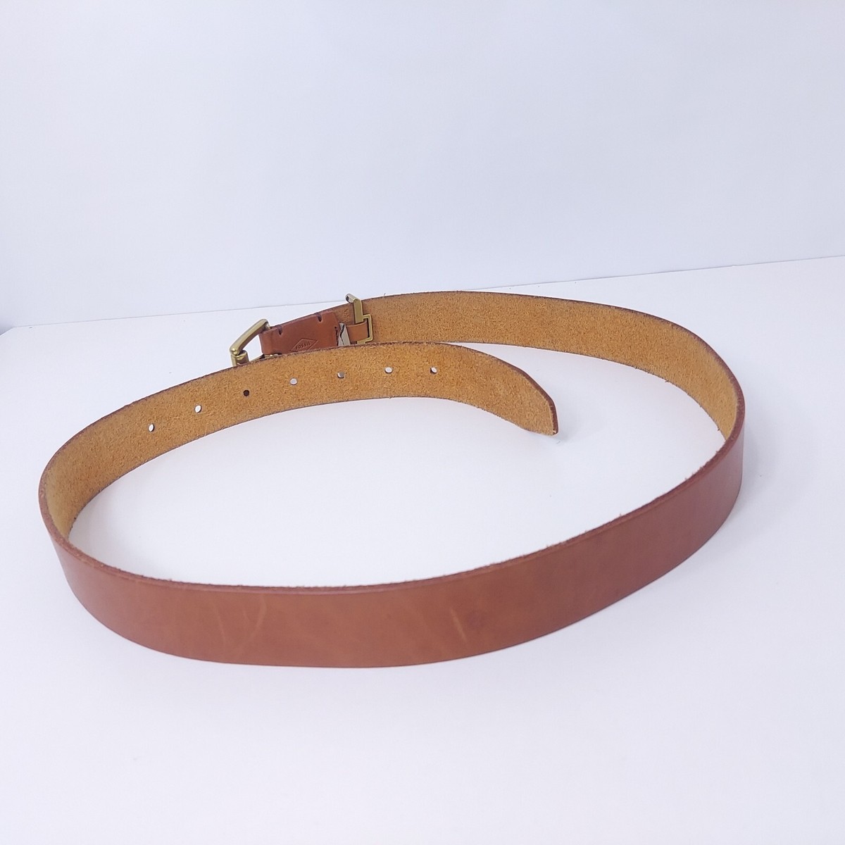 Fossil Arrow Keeper Leather Belt Fossil Belt Leather Medium Brown 42 inches Chevron Arrow  main image 3