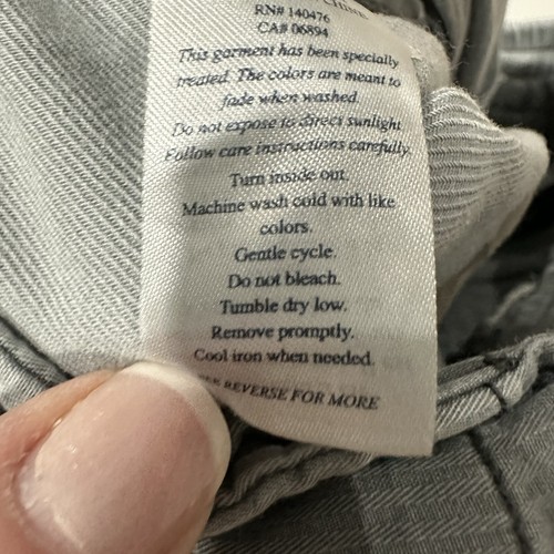 Faherty pantaloncino uomo grigio medio essenziale coulisse misto cotone lino 6" - Foto 8 di 8