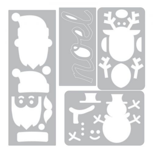 Tim Holtz Christmas Dies, Santa, Snowman, Reindeer, Noel Embossing Folder 663112 - Picture 6 of 9