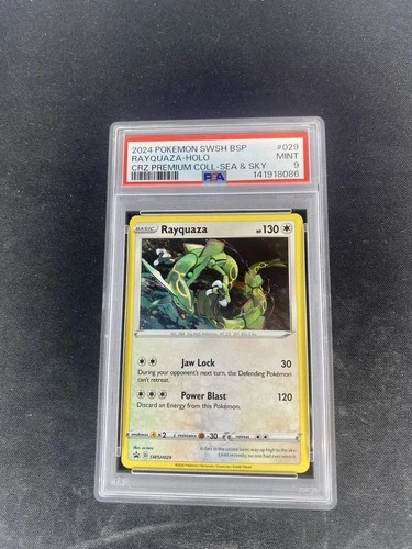 2024 POKEMON SWSH BLACK STAR PROMO #029 RAYQUAZA-HOLO PSA 9