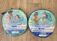 Lot of 2 NWT Swimways Premium Infant and Baby SpringFloat with Sun Canopy