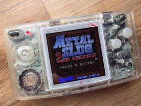 SNK Neo Geo Pocket Color Clear IPS Backlit Screen Modded Handheld Console