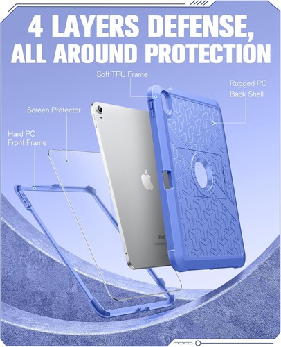 Case for iPad 11th/10th Generation 2025/2022, Heavy Duty Shockproof Cover, Kicks - Picture 4 of 6