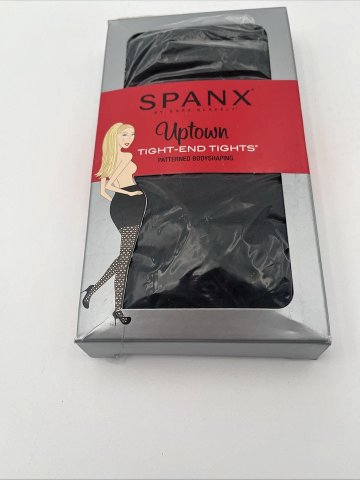 Pantimedias Spanx Uptown Tight-End FISHNET - Talla (B) - COLOR NEGRO Foto 3 de 4