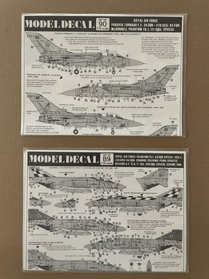 Model Decal 1/72 RAF Phantom and Tornadoes decals - #89 & #90