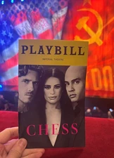 Chess Playbill Broadway Revival  Aaron Tveit Lea Michele Nicholas Christopher