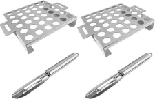 LS'BABQ Jalapeno Grill Rack with Handle and Chili Pepper Corer Tool, 2 Pack 