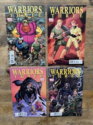 Warriors Three #1-4 Complete Set Lot   2011 Marvel   Thor Volstagg Fandral Hogun