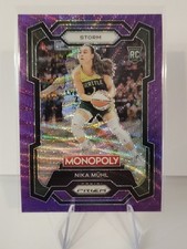 2024 Panini Prizm Monopoly WNBA Nika Muhl Purple Wave Prizm Rookie RC #4