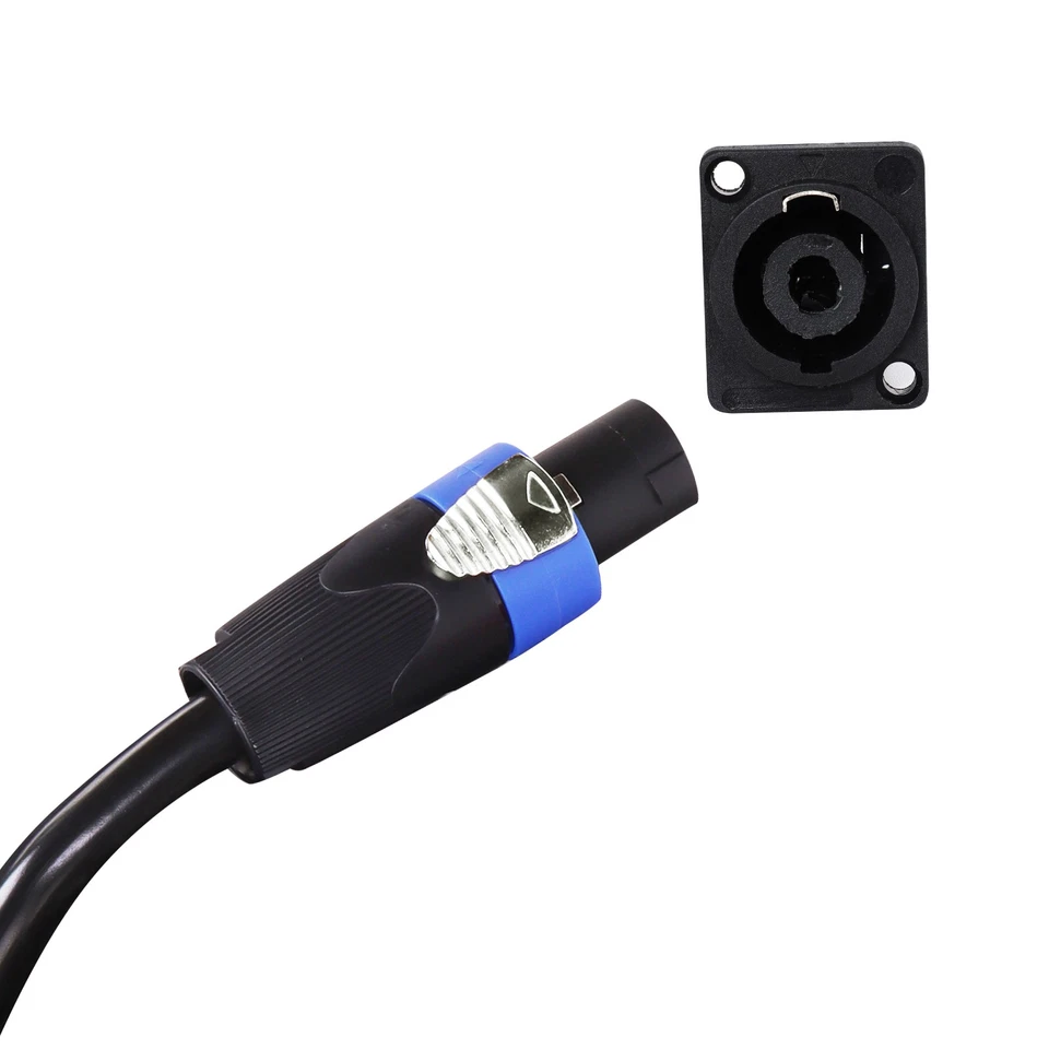 3 Feet Speakon Cable 4 Conductor SpeakOn to SpeakOn Male Wire Blue Orange Cables - Image 3 of 4