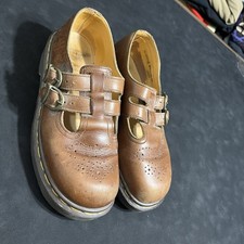 Vintage Made In England Dr. Martens 8305 Mary Jane Double Strap Women US 5 UK 6