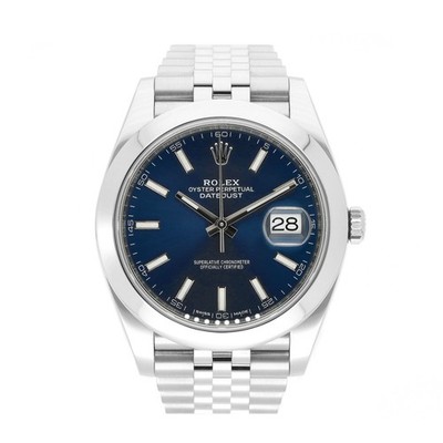 DATEJUST 41 REF. 126300 BLUE DIAL EDELSTAHL 2018 FULL SET