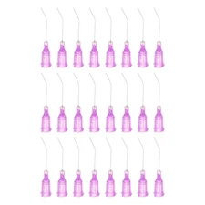 24pcs Blunt Tip Dispensing Needles 30 Gauge 1 Inch for Glue Dispensing, Purple