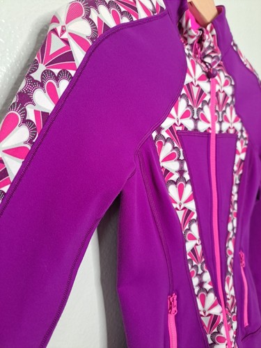 ivivva athletica Lululemon Girls Purple Perfect Your Practice Full Zip Jacket 12 - Picture 6 of 19
